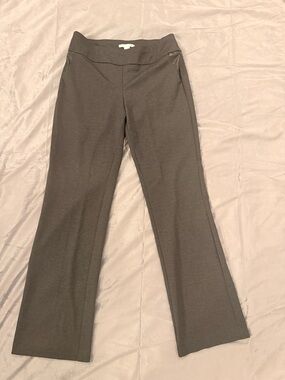 Cooper & Ella Faux Leather Trim Pull-On Flare Pants - Size M